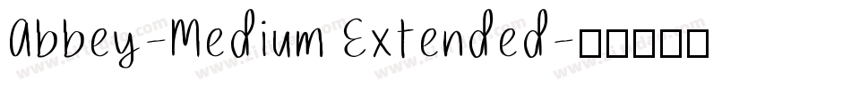 Abbey-Medium Extended字体转换